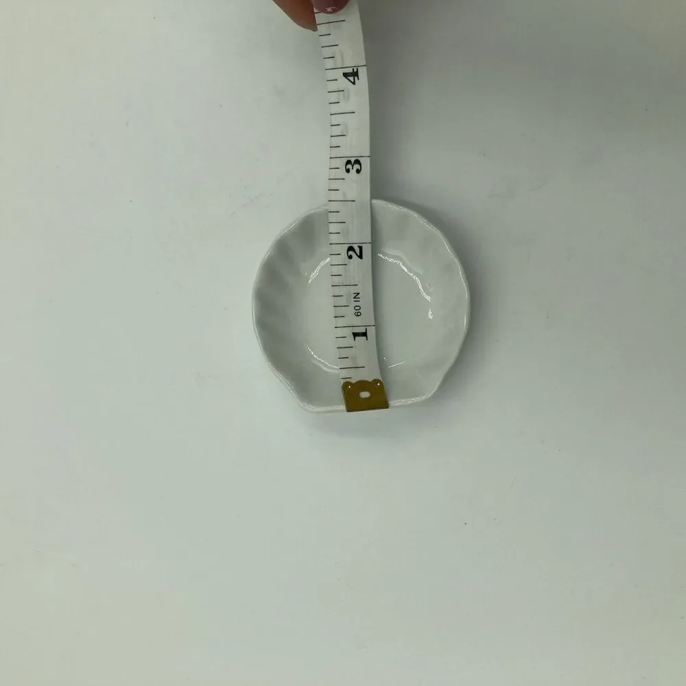 Sur la Table White Ceramic Shell Dish 4 Dipping Small Dishes
